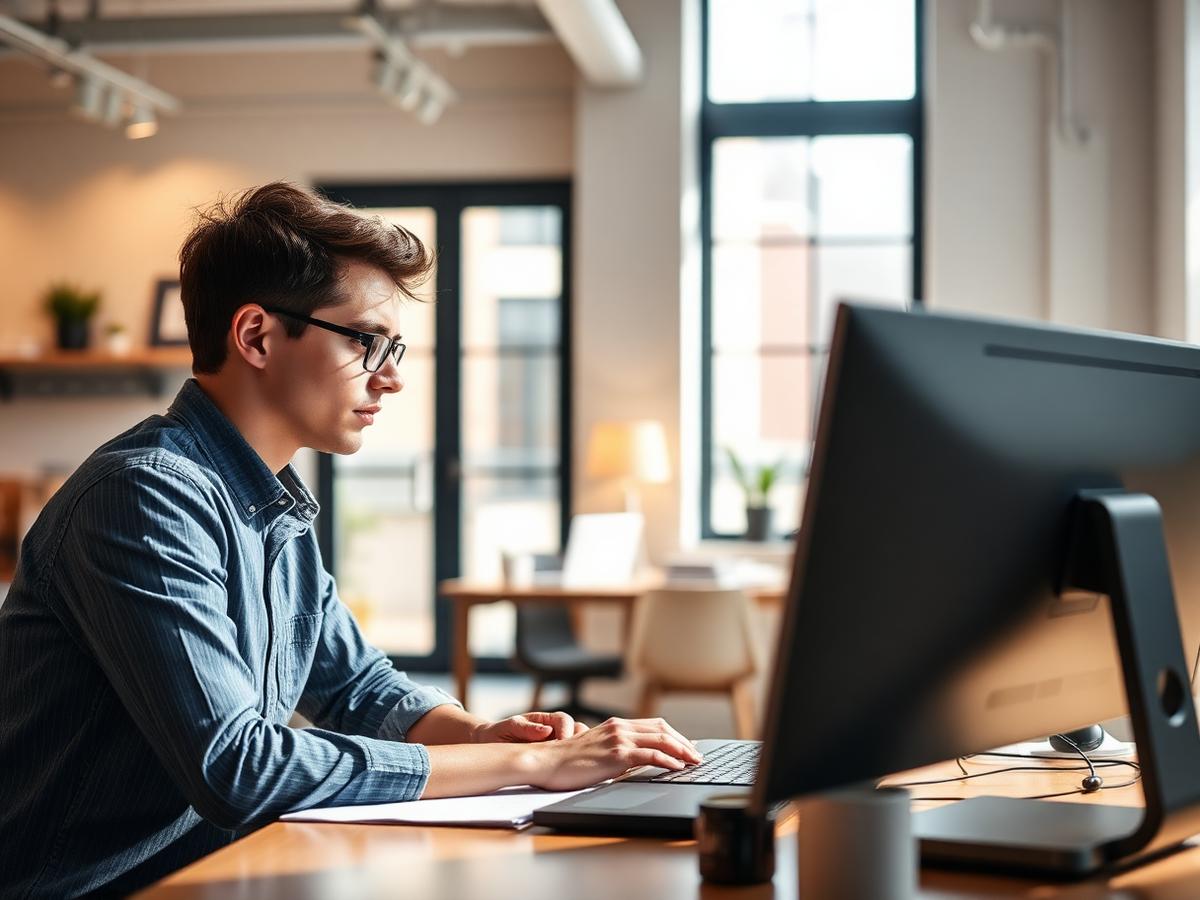 Alternant SENZA Campus en poste dans une agence digitale